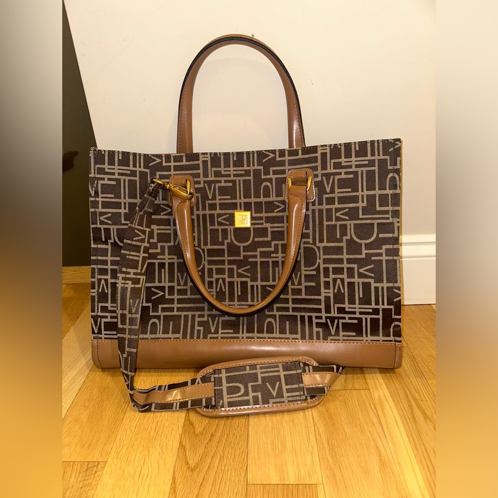 DIANE VON FURSTENBERG Canvas Top Handle Bag - Picture 6 of 9